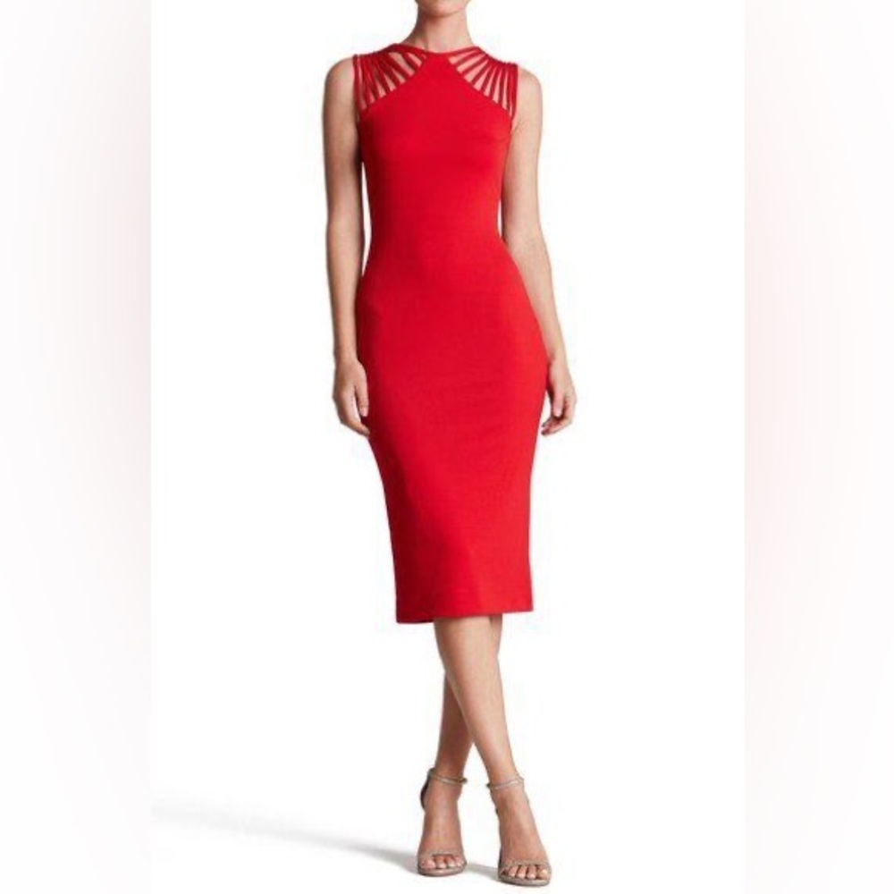 Gwen Midi Red Dress by Dress
The Population